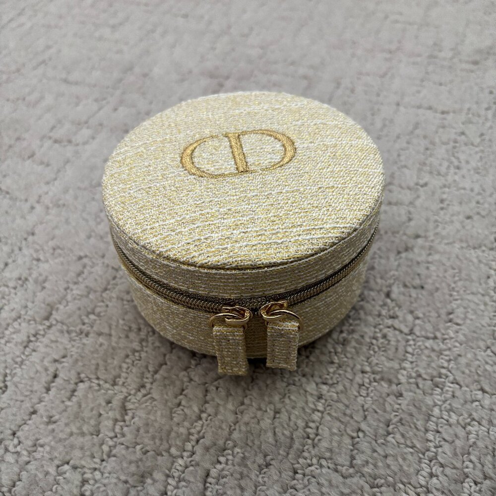 Christian Dior Round Box with Pouch - New in Box